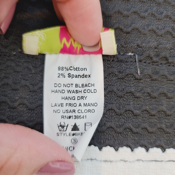 Wildcat Striped Mini Skirt White & Black Sze Small - Picture 6 of 7